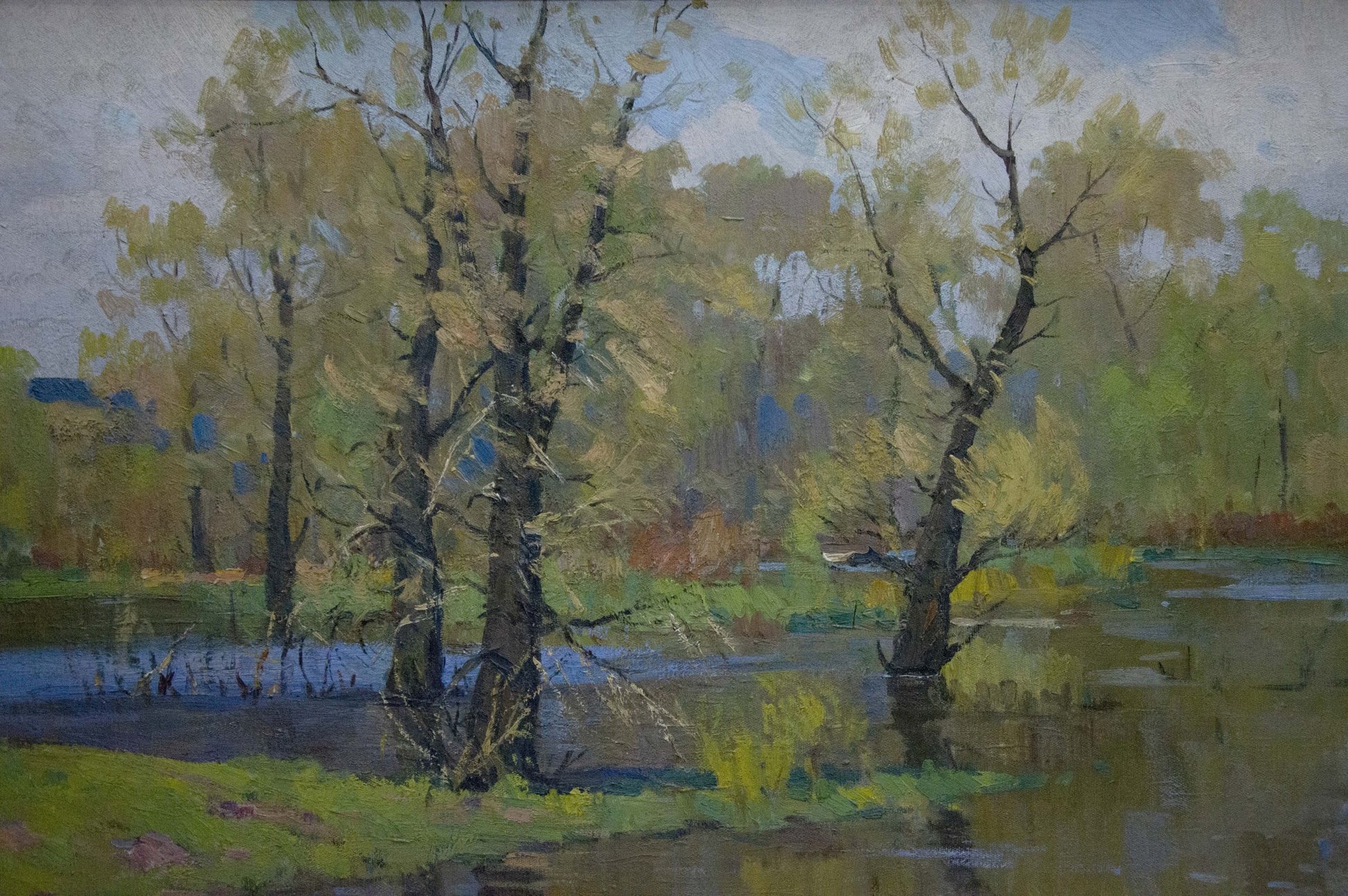 Serene birch trees oil painting by Mikhail Fedorovich Petrov