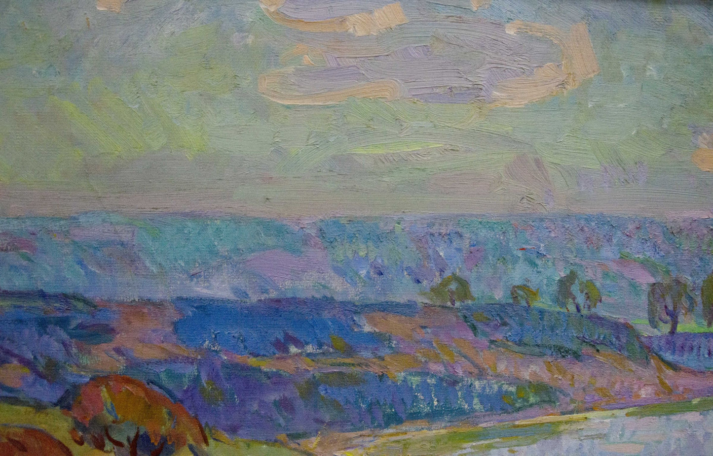 Vibrant impressionist oil landscape by Chegodar Vasily Dmitrievich