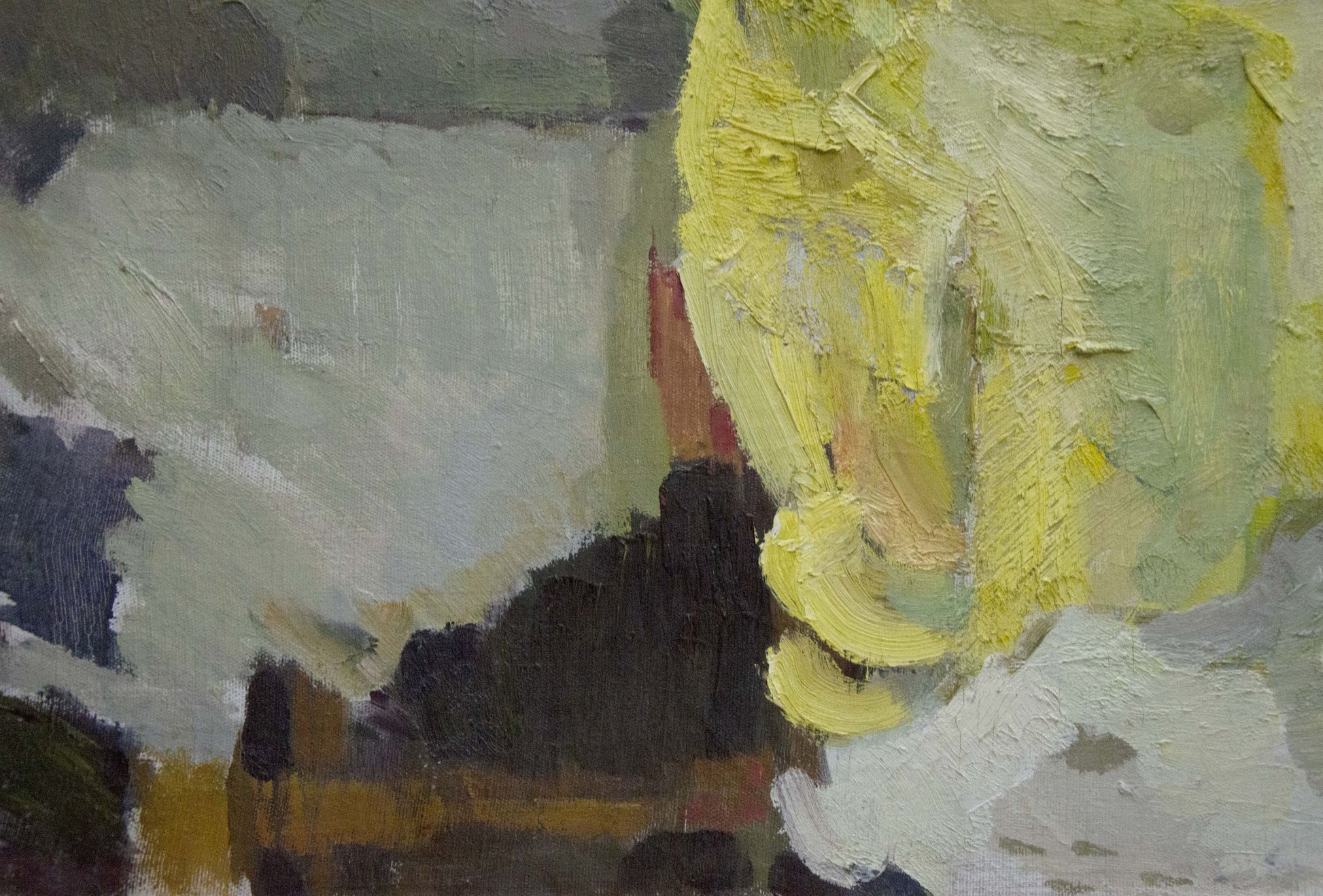 Oil painting portrait of female figure by Singaevsky Vladimir Ivanovich