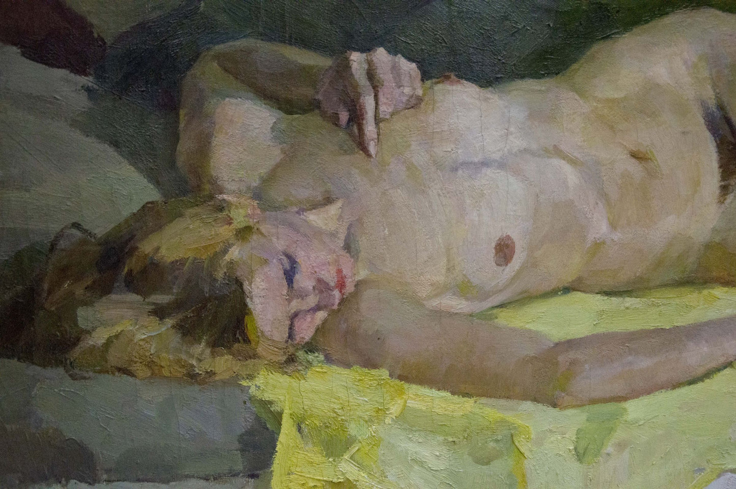 Impressionistic oil painting of female figure by Singaevsky Vladimir Ivanovich