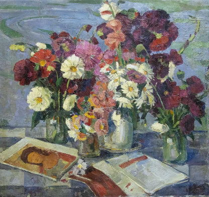 Vibrant impressionistic still life oil painting by Potapenko Andrey Ilyich