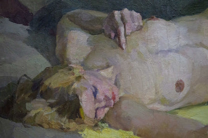 Impressionistic oil painting of female figure by Singaevsky Vladimir Ivanovich