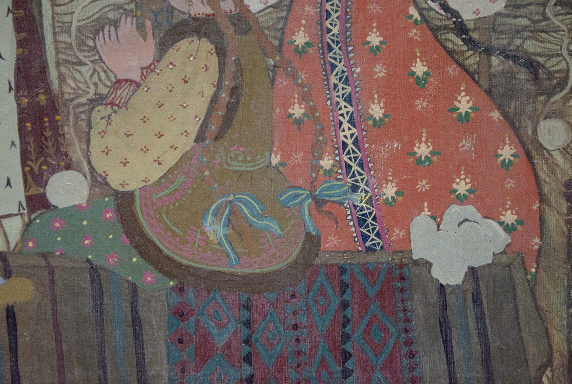 Detailed embroidered portrait of Patriarch Malyshev Gennady Iosifovich