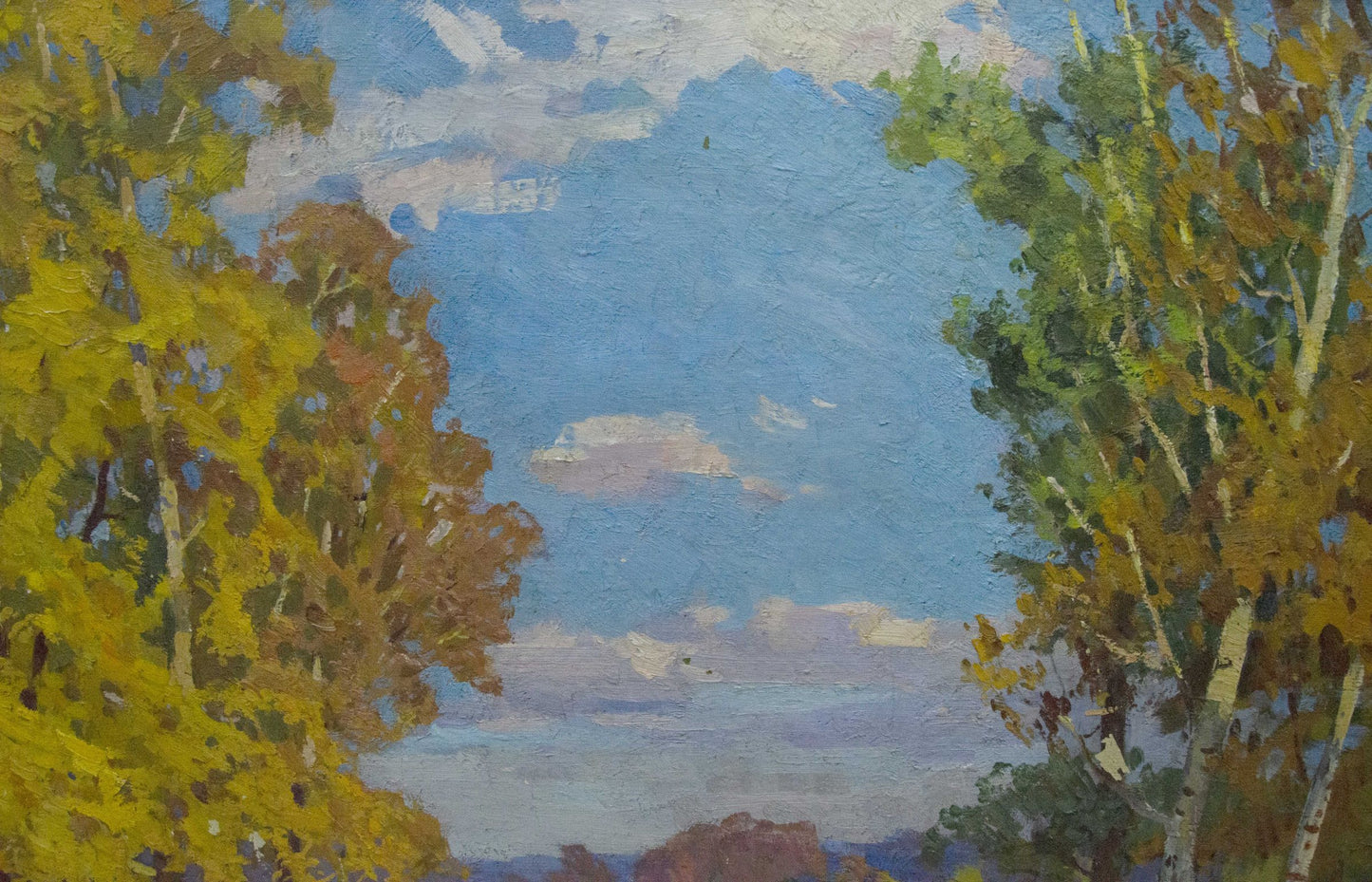 Vibrant oil painting of Central Park by Khodchenko Lev Pavlovich