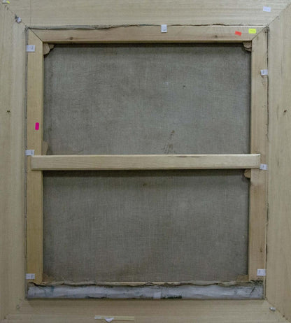 Back of light wood frame for Kiyansky Yuri Mikhailovich abstract oil painting