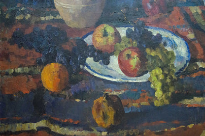 Oil painting by Bogdanova Irina Sergeevna: plate with apples and grapes