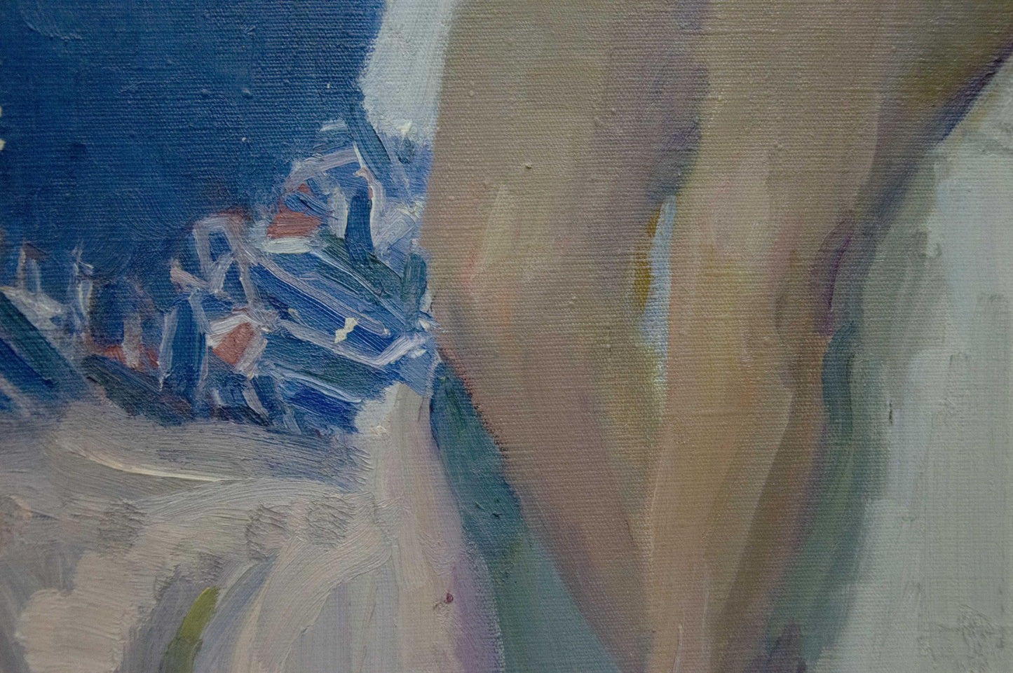 Oil painting portrait of female figure by Bozhiy Mikhail Mikhailovich