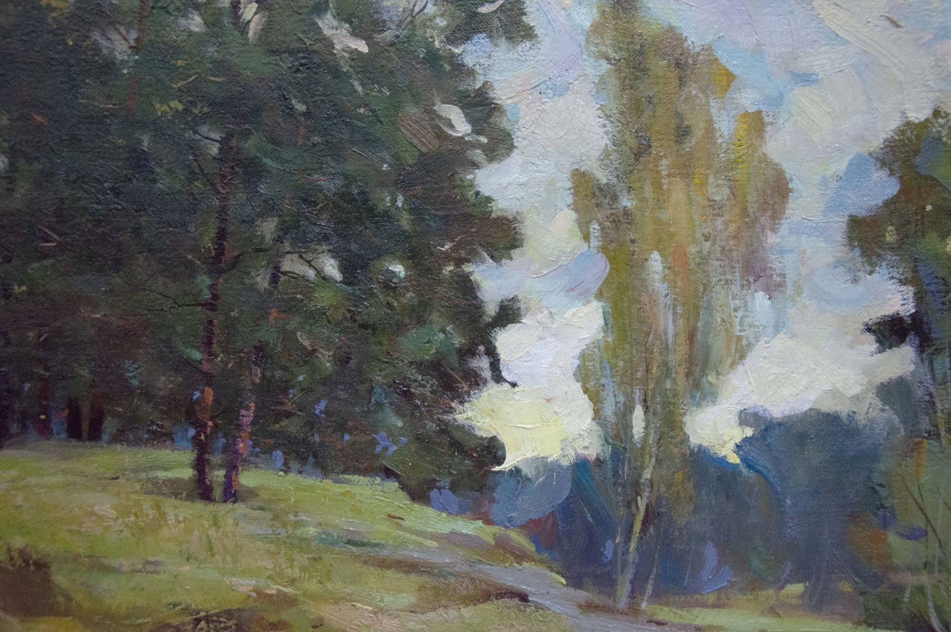 Oil painting of forest landscape by Maltsev Nikolay Alexandrovich