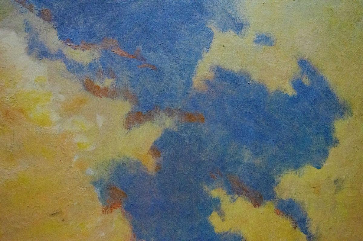 Oil painting Landscape by Dumenko Sergey Danilovich, blue-yellow hues