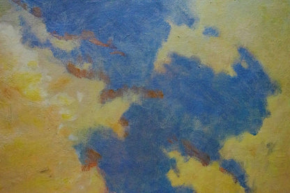 Oil painting Landscape by Dumenko Sergey Danilovich, blue-yellow hues