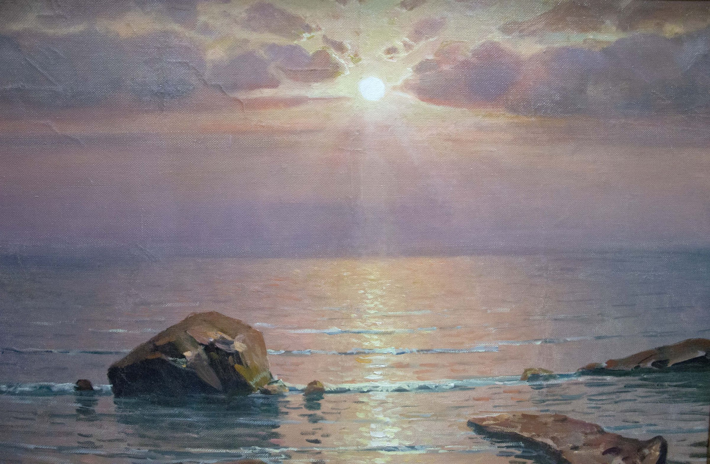 Oil painting Sunset at sea by Sevets Victor Stepanovich