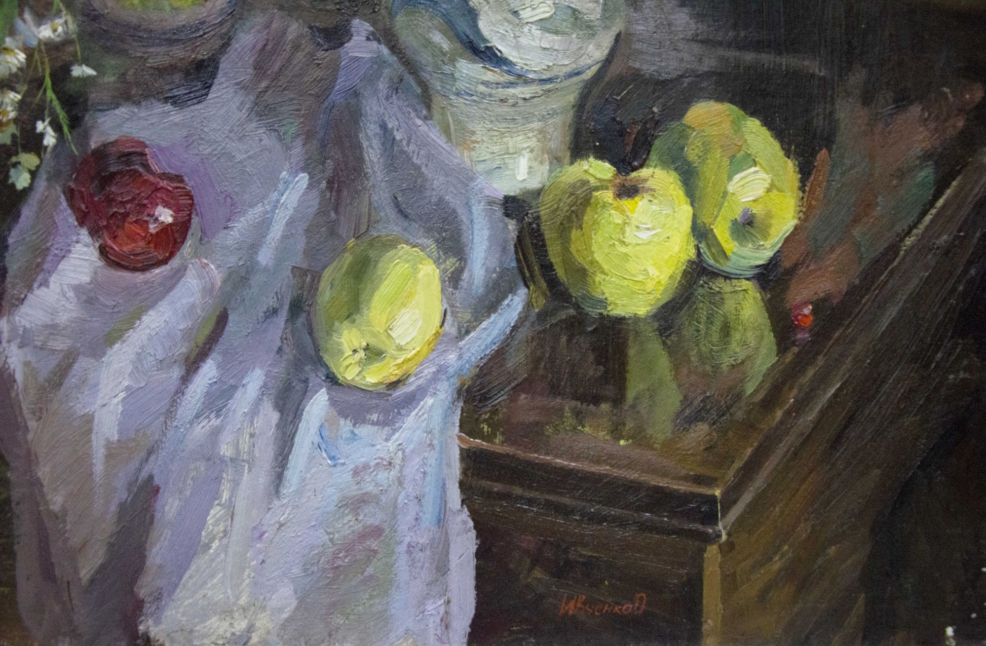 Oil painting Still life with apples by Ivchenko Anatoly Avramovich
