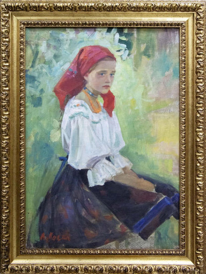 Oil painting portrait of girl by Kotska Andrey Andreevich