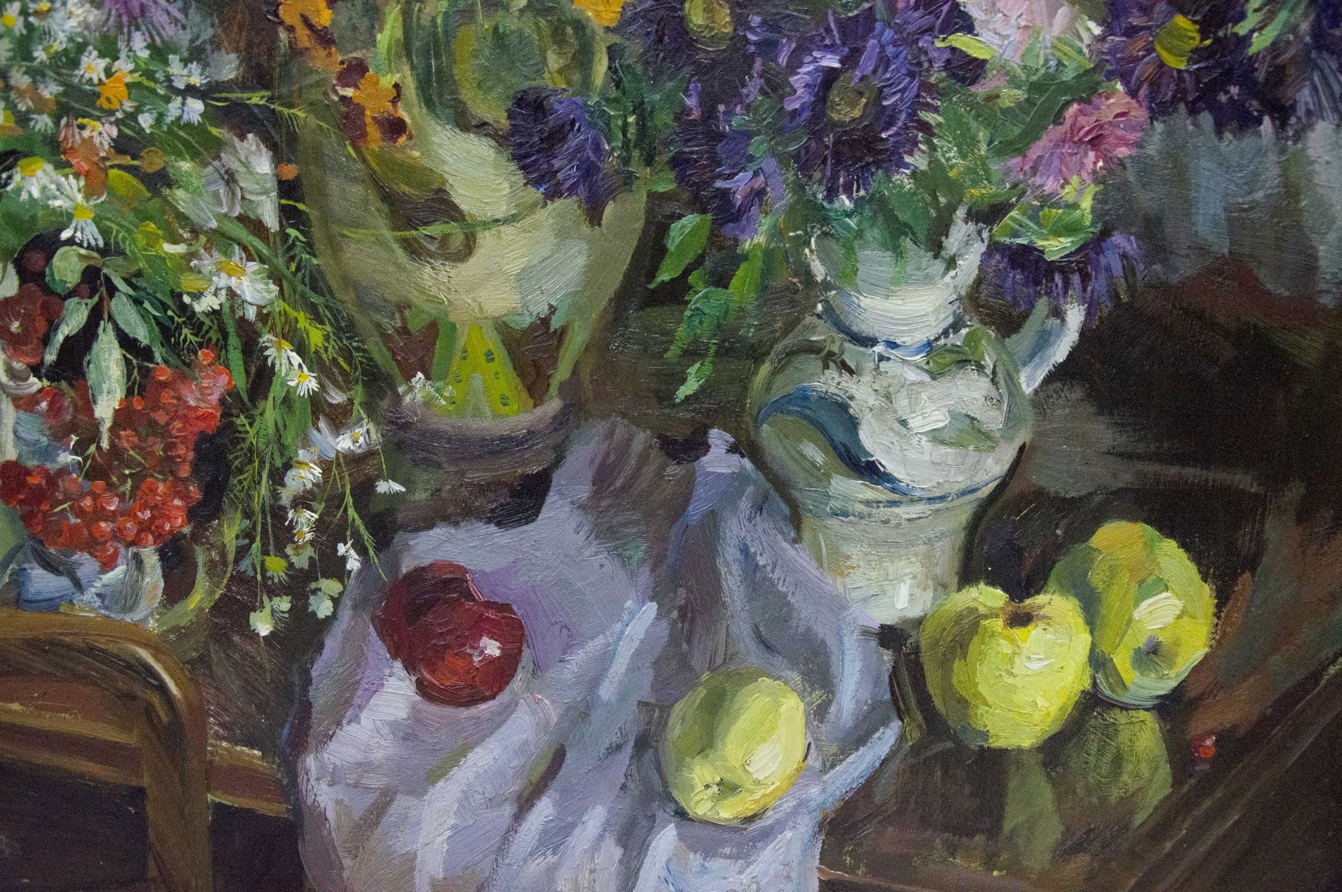 Oil painting of still life with apples by Ivchenko Anatoly Avramovich