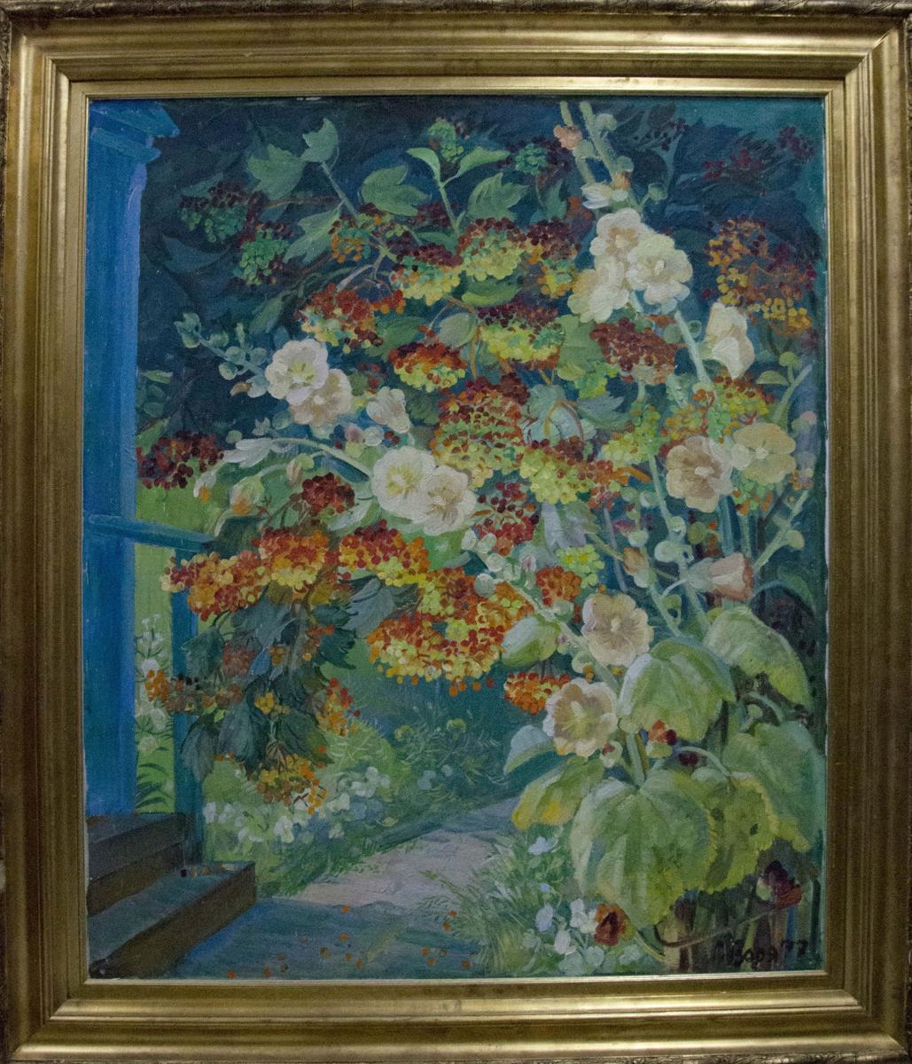 Oil painting Rowan Zorya by Galina Denisovna in gold frame