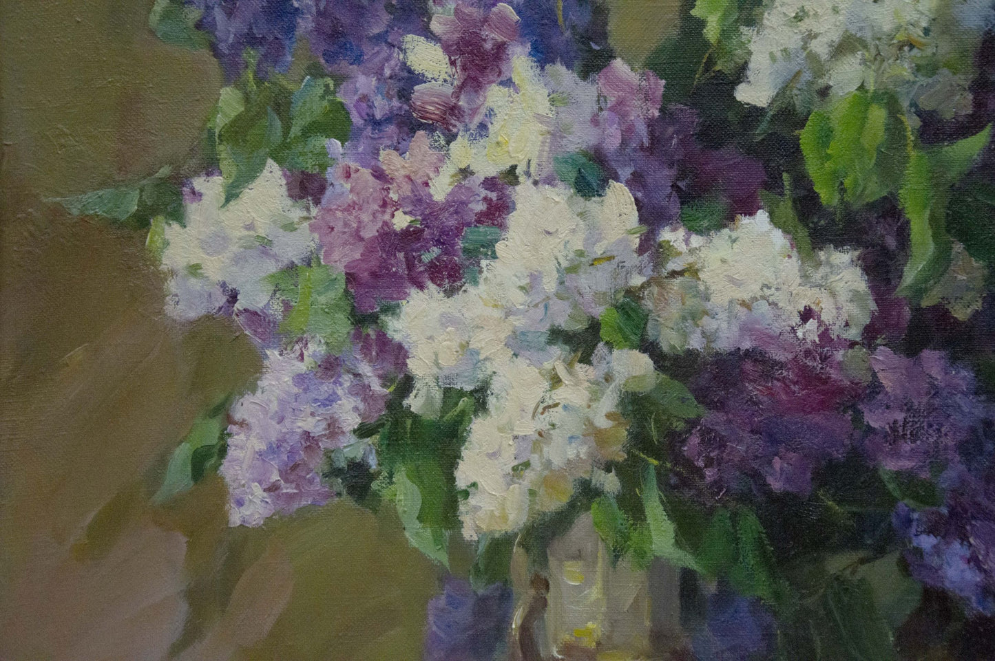 Oil painting of lilacs still life by Chulko Nikolay Fedorovich