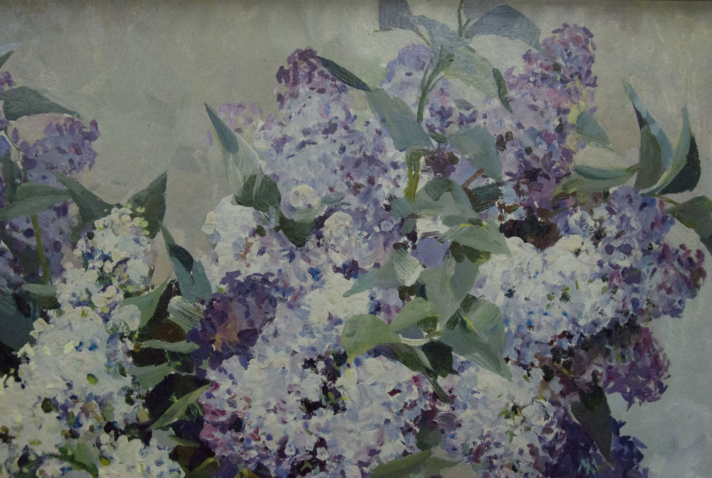 Oil painting of lilac blossoms by Sidoruk Vladimir Fedorovich