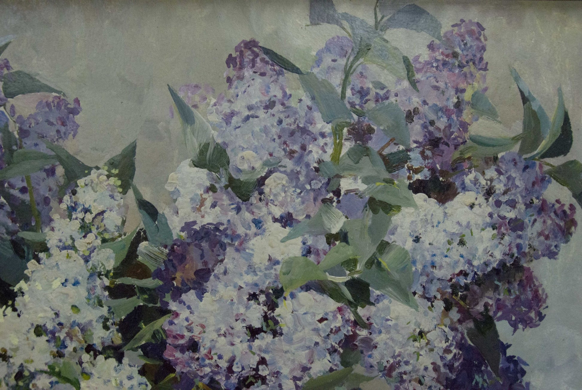 Oil painting of lilac blossoms by Sidoruk Vladimir Fedorovich