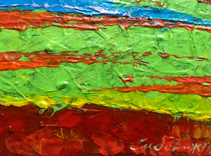 Vibrant Summer Sunlight on the Mountains oil painting by V. Zadorozhnya