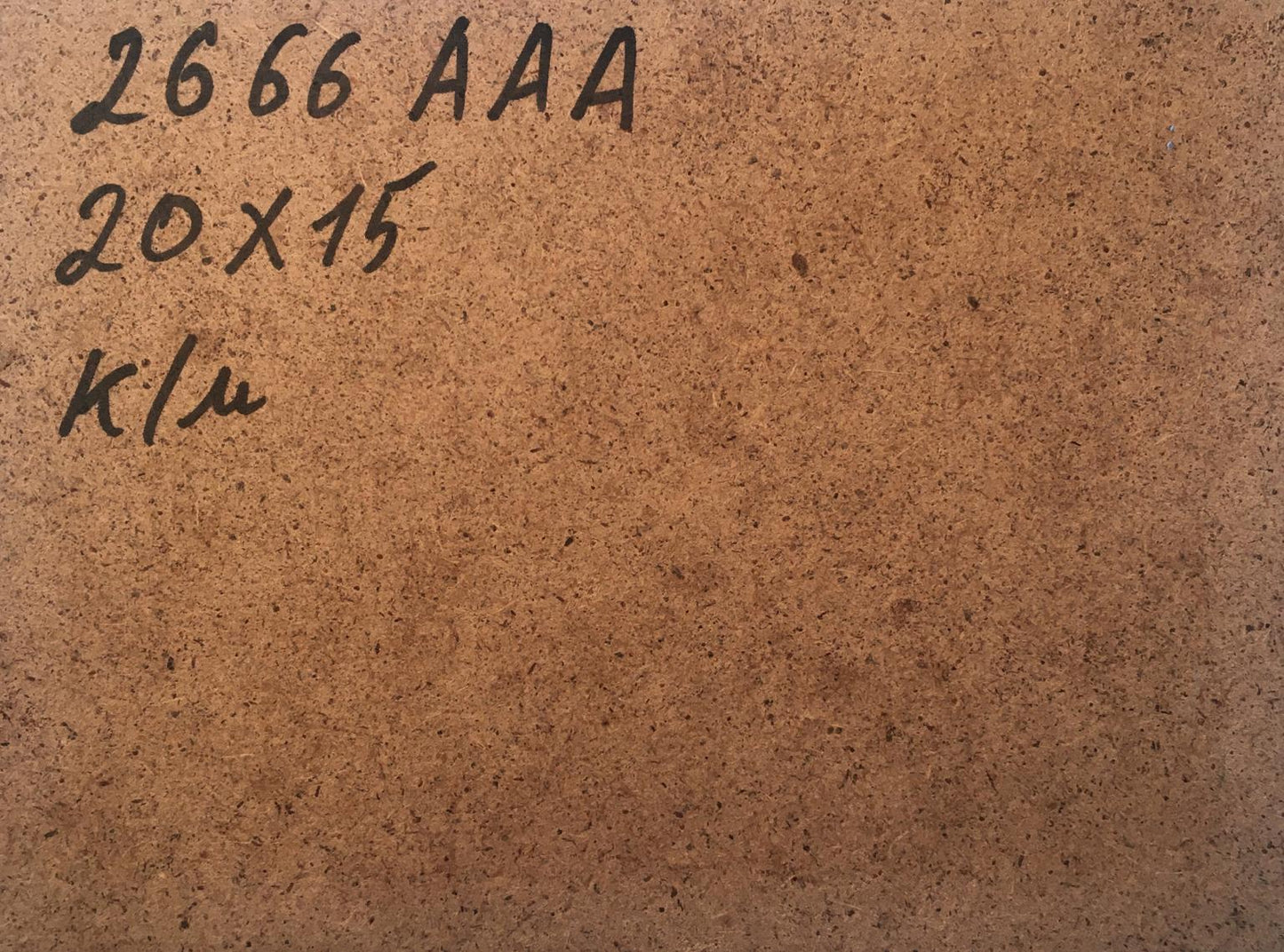 Back of Oil painting By the evening V. Zadorozhnya brown textured surface with handwritten markings