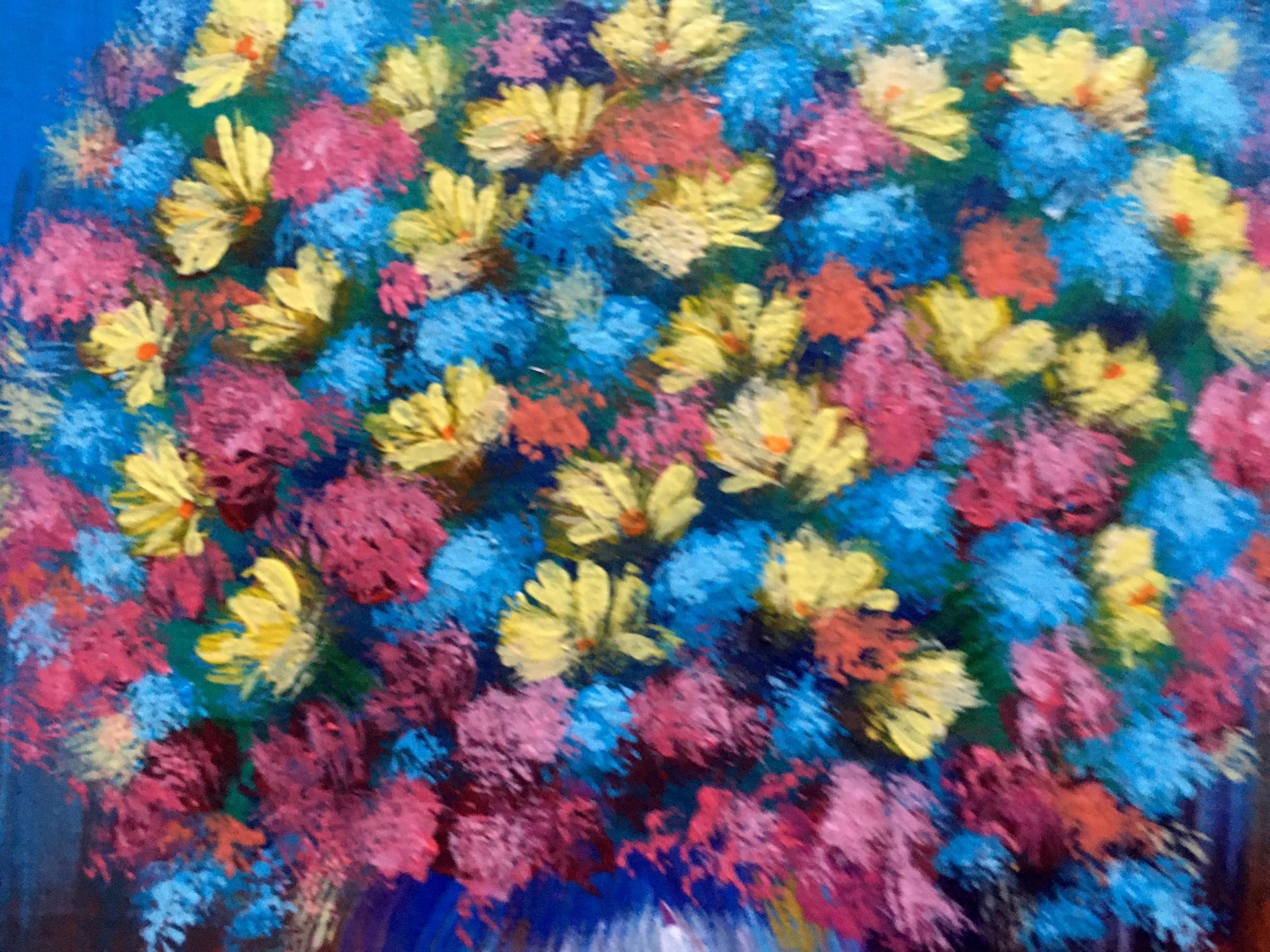Vibrant Spring bouquet oil painting by Zadorozhnya V. V. with bold floral colors