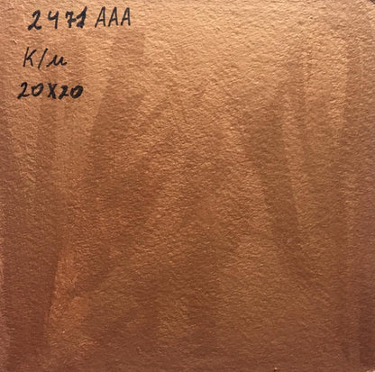 Back of oil painting Bouquet of flowers by Zadorozhnya V. V. with copper markings