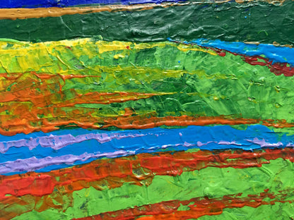 Vibrant Summer Sunlight on the Mountains oil painting by V. Zadorozhnya