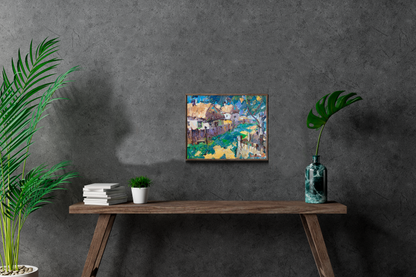 Oil painting street