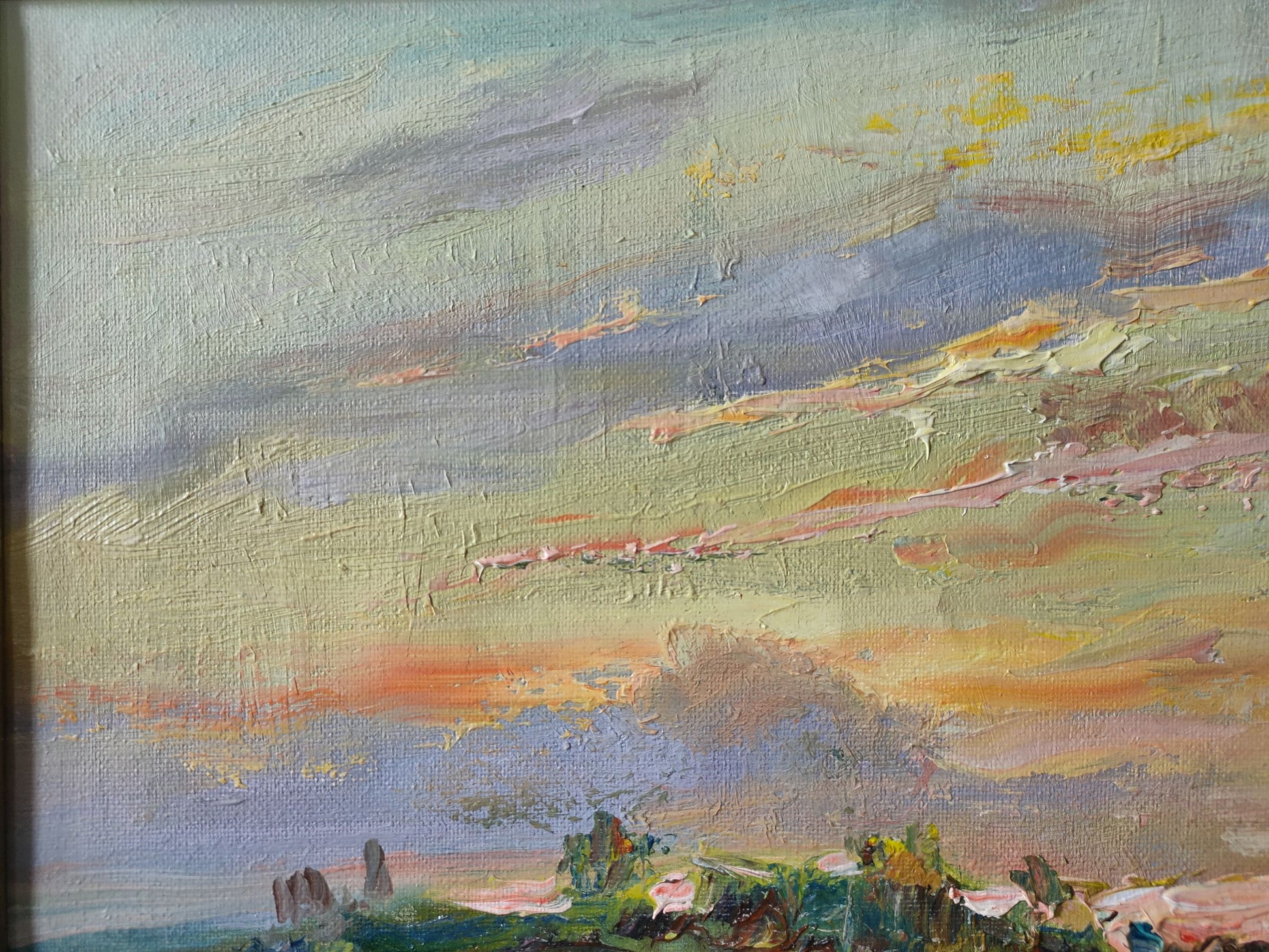 Oil painting Evening