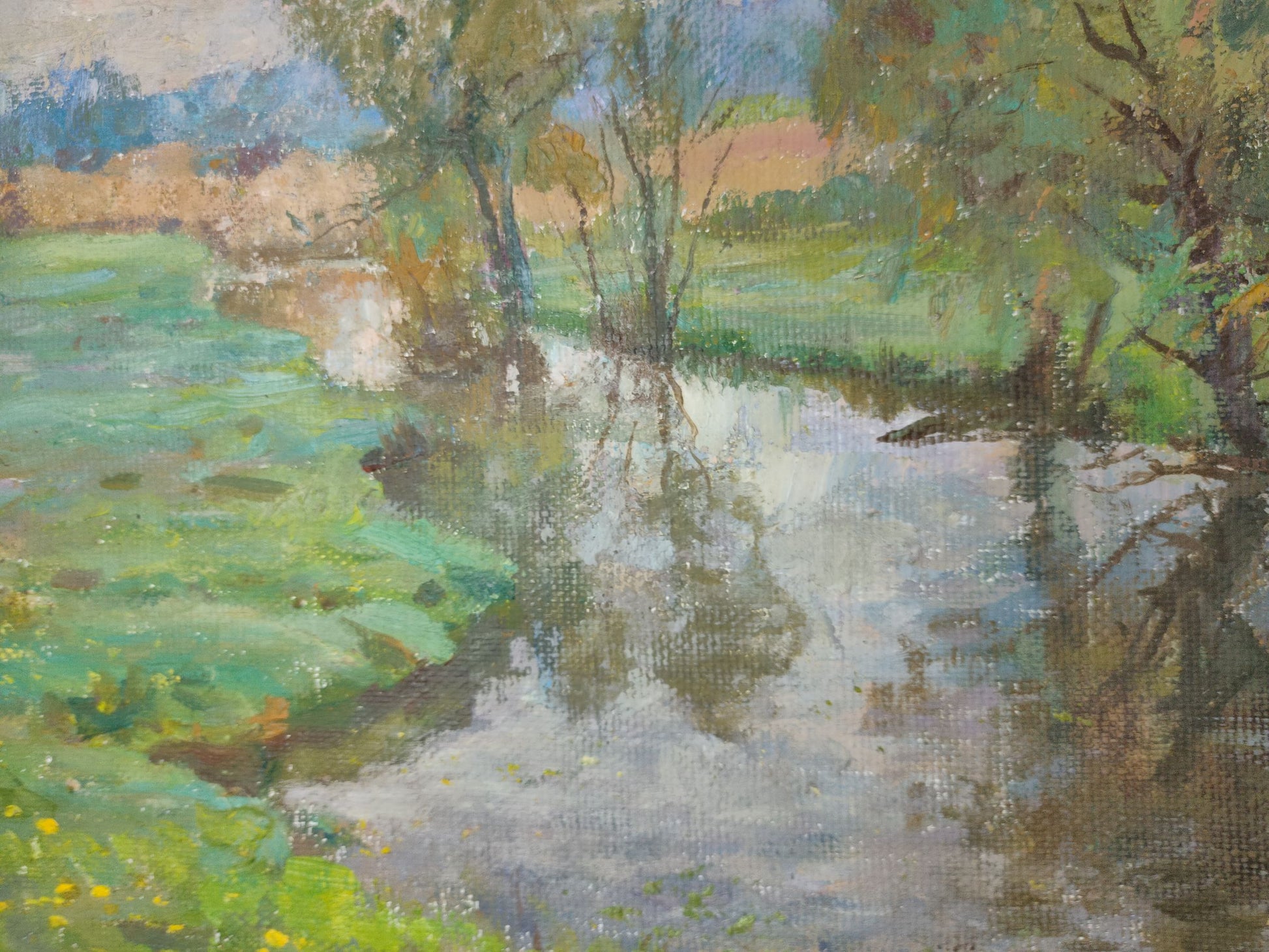 Oil Painting Summer Nature Landscape 