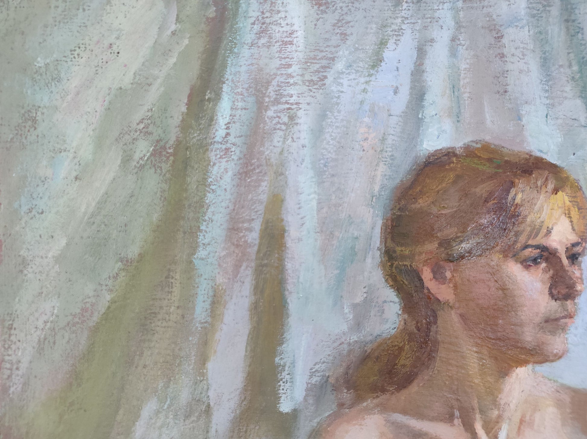 Oil painting Undraped 