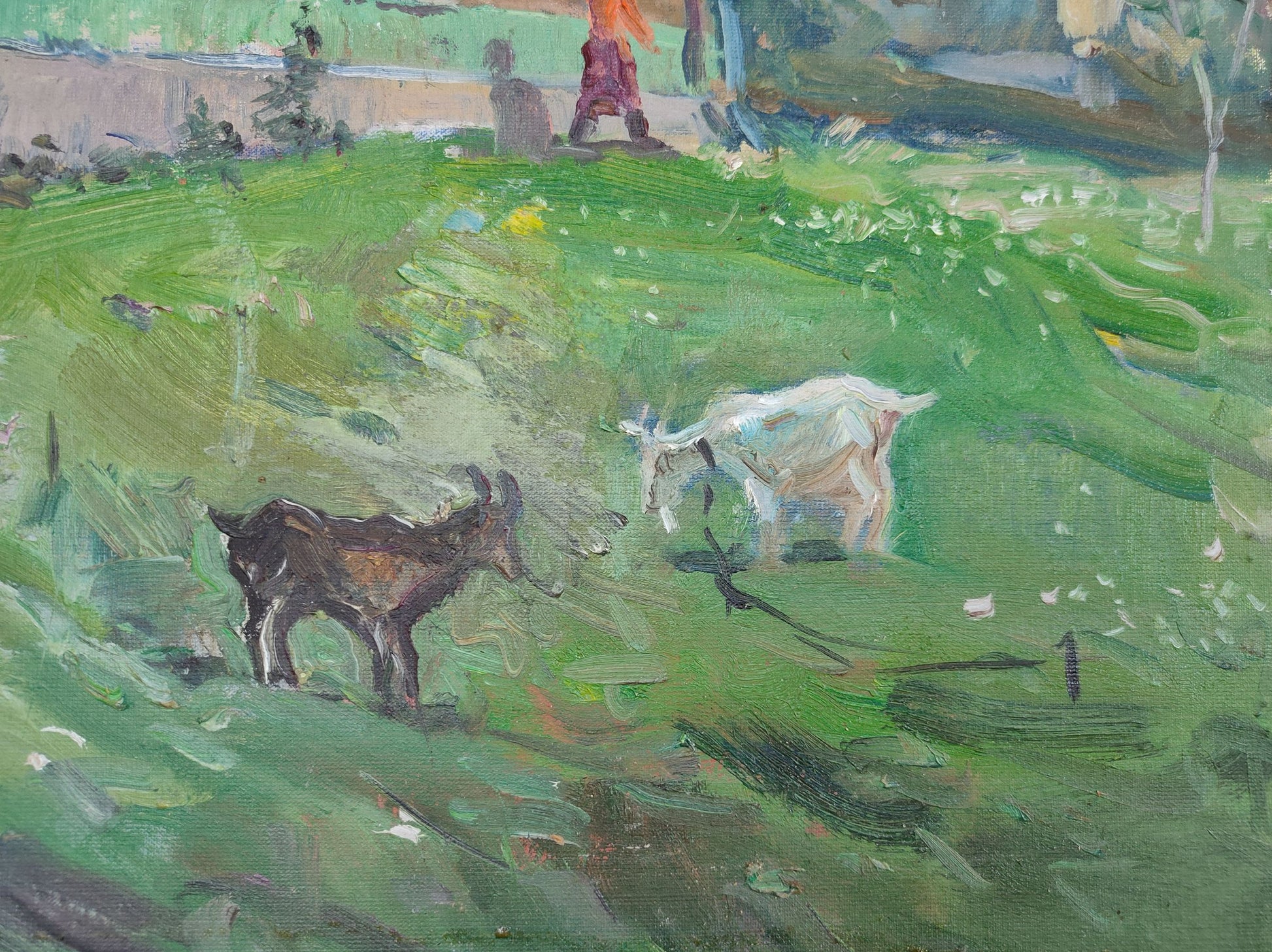 Oil painting Courtyard 