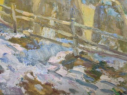 Oil painting spring 