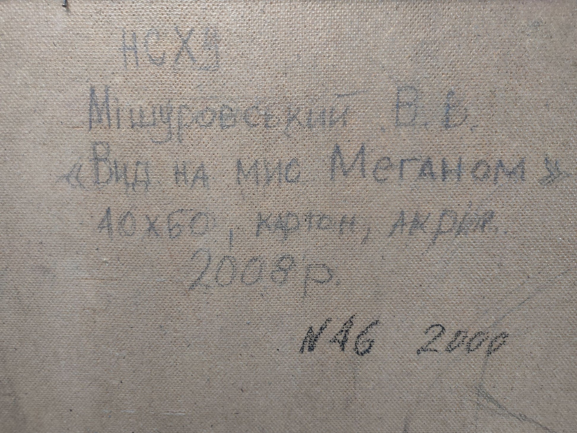 Backdrop of the painting 