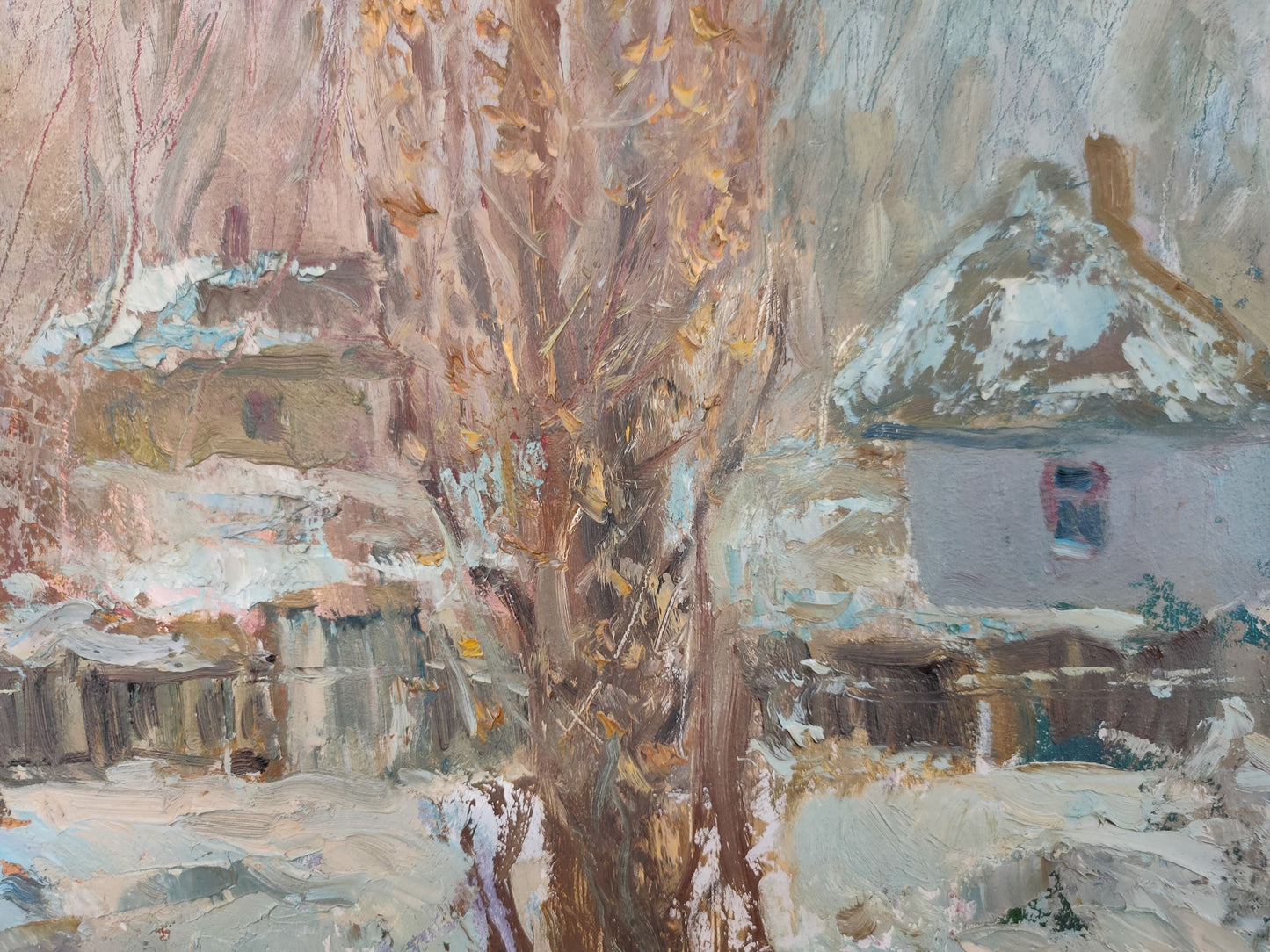 Winter Village landscape 