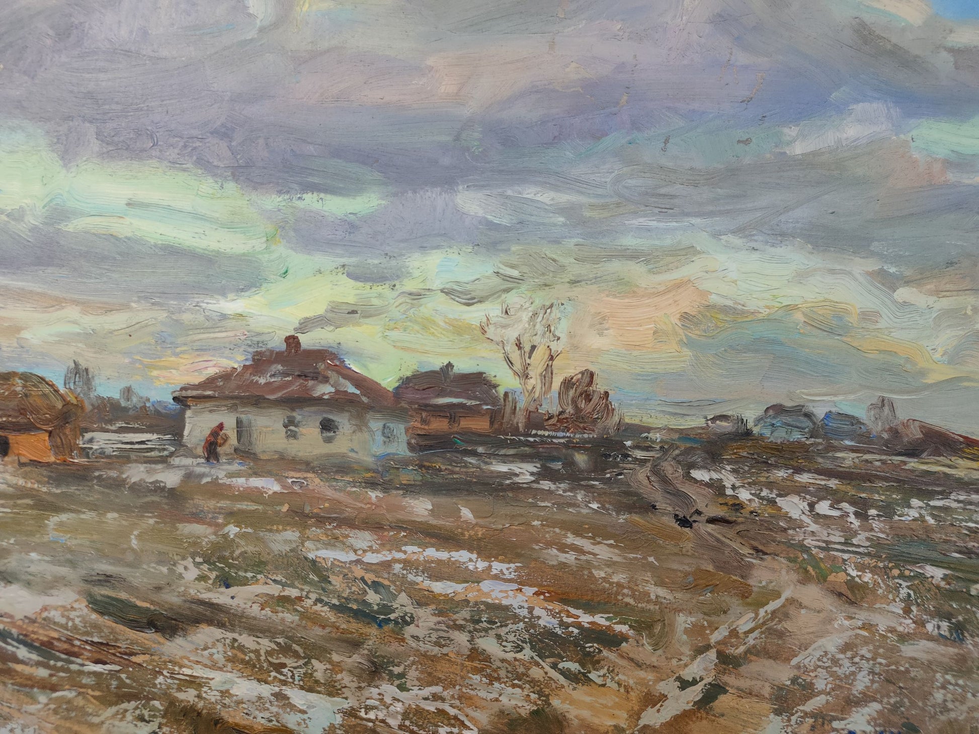 Winter Village landscape 