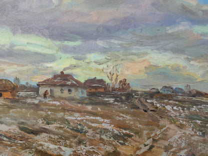 Winter Village landscape 