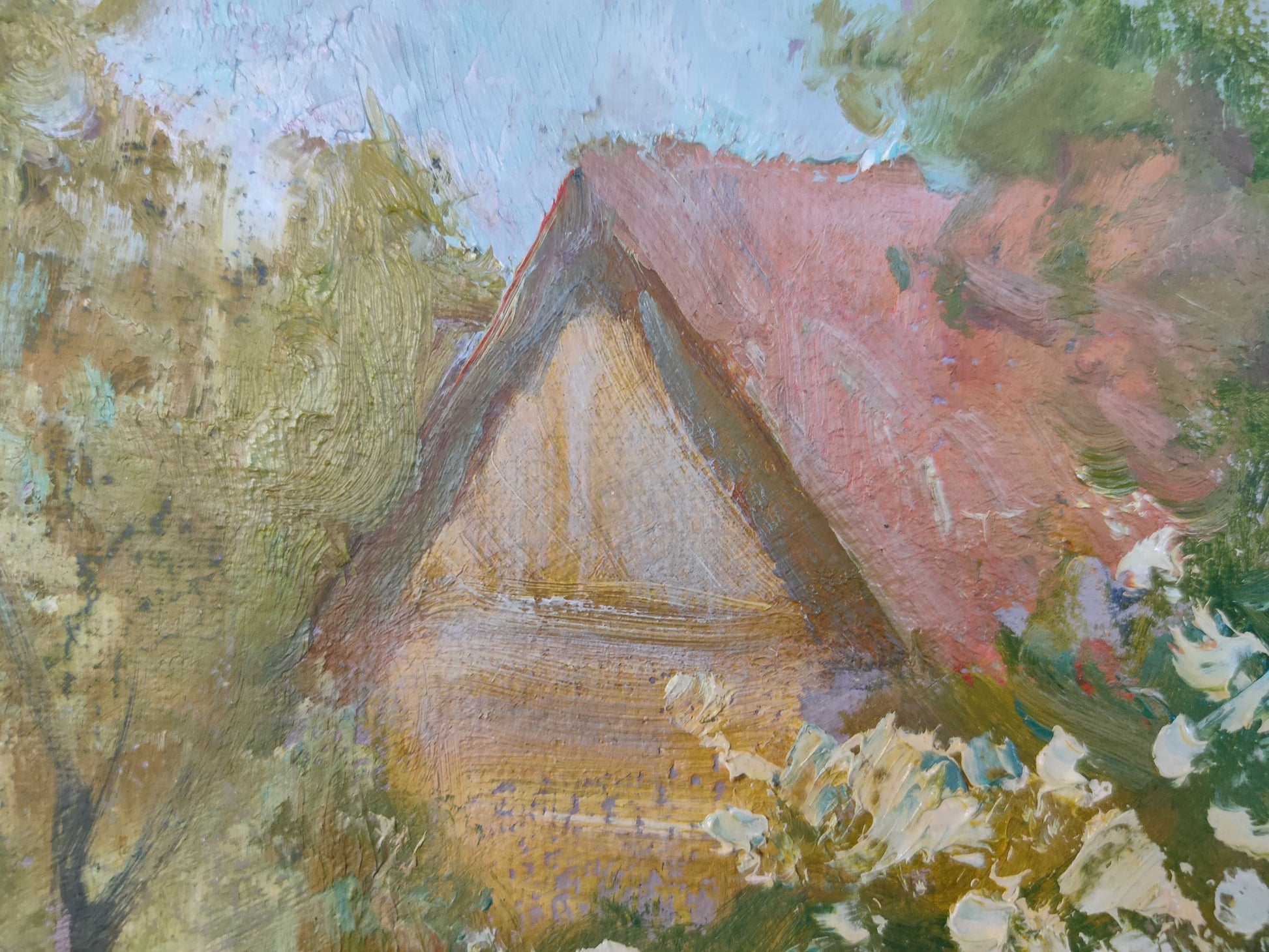 Village Spring landscape 