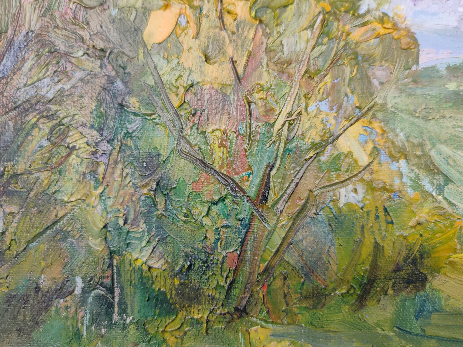 Oil Painting Autumn Nature Landscape 