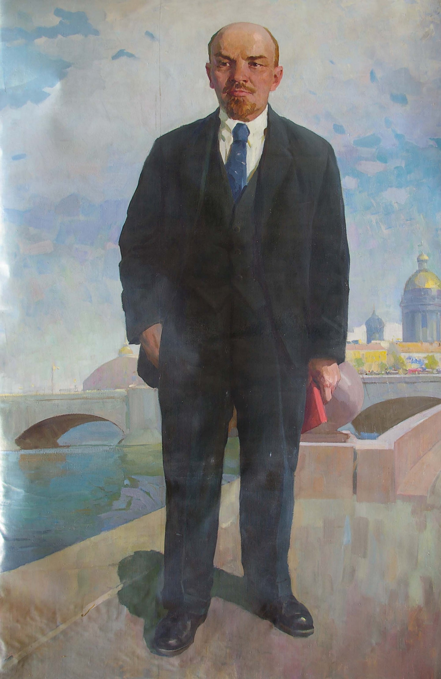 Oil painting of Lenin by Soroka Arkady Vasilievich