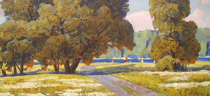 Oil painting Forest Park by Khitrova Tamara Alexandrovna