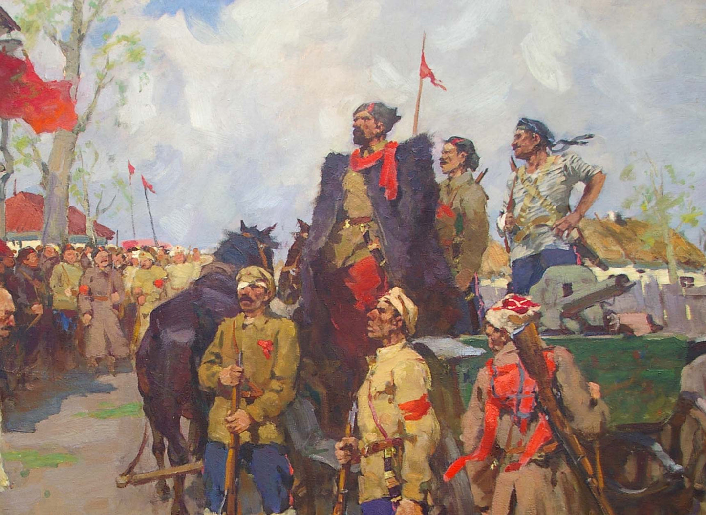 Oil painting War for Independence by Guida Mikhail Evgenievich