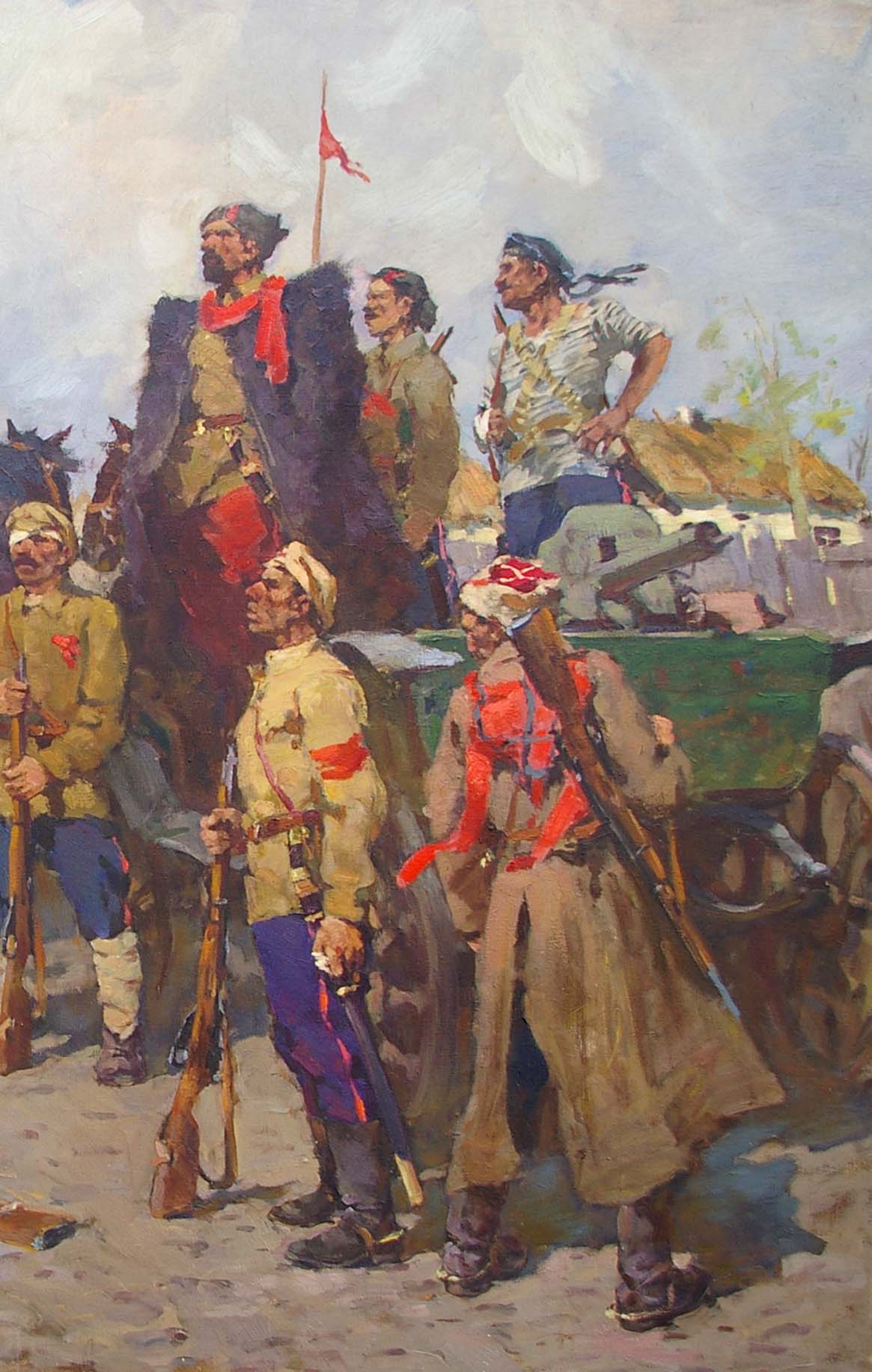 Oil painting War for Independence by Guida Mikhail Evgenievich