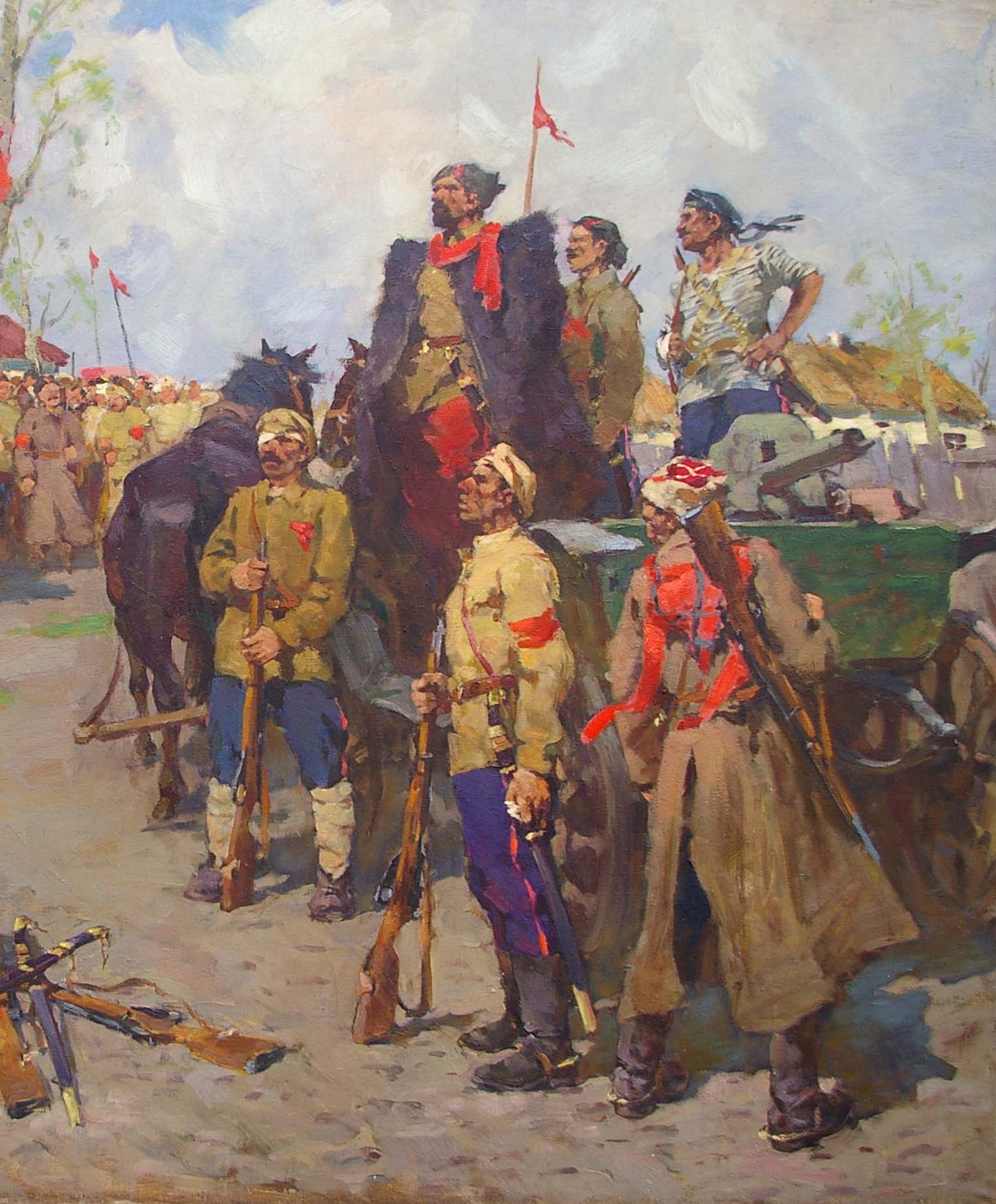 Oil painting War for Independence by Guida Mikhail Evgenievich
