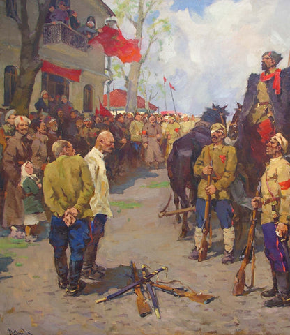 Oil painting of War for Independence by Guida Mikhail Evgenievich