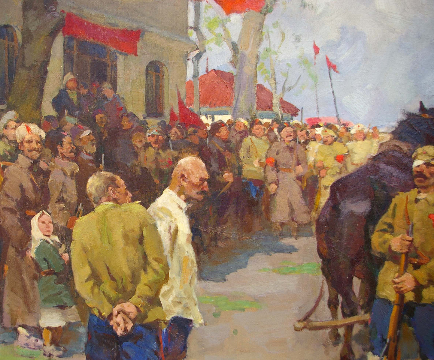 Oil painting War for Independence by Guida Mikhail Evgenievich