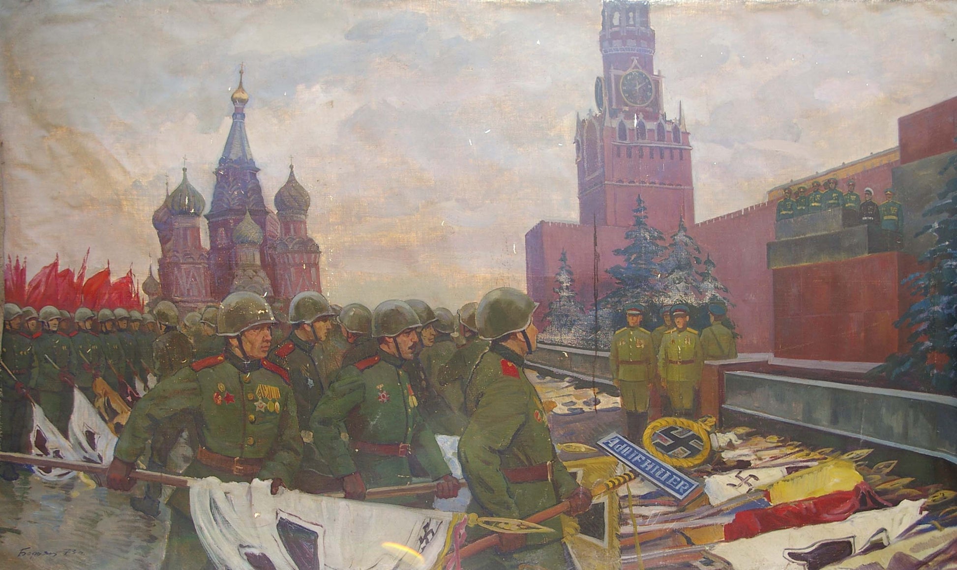 Oil painting by Baroyants Mikhail Sergeevich: M. military parade