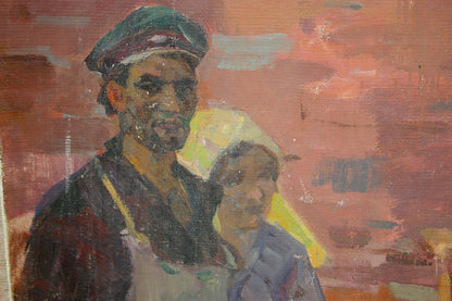 Oil painting To protest by Kovalenko Semyon Dmitrievich textured artwork