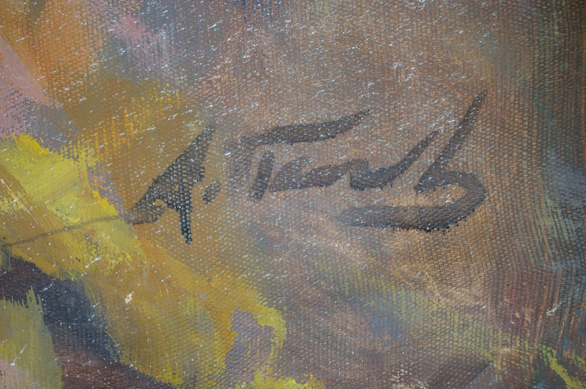 Oil painting Shchors by Alexey Alekseevich Popov textured canvas signature