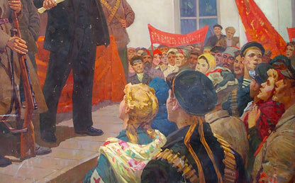 Oil painting of Lenin’s speech by Samoylenko Zoya Alexandrovna